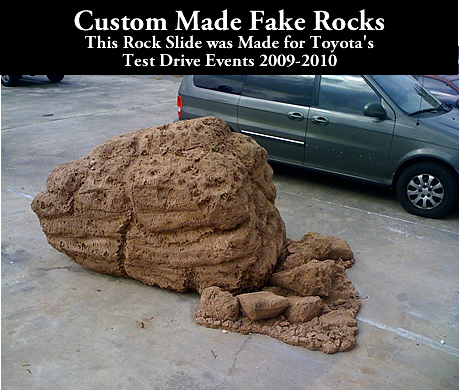 Custom Made Fake Foam Rock Props